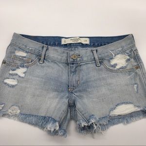 Abercrombie & Fitch LowRise Denim Shorts 0